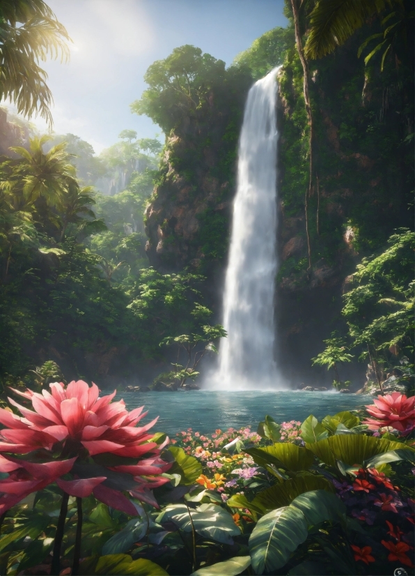 Water, Flower, Plant, Sky, Nature, Natural Landscape