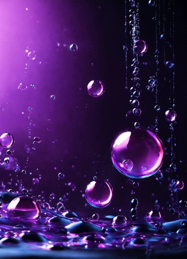 Water, Liquid, Purple, Fluid, Violet, Line