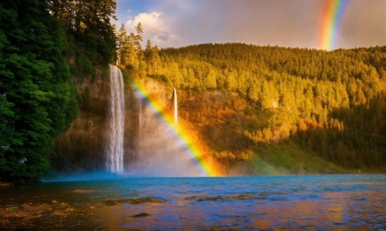 Water, Sky, Rainbow, Cloud, Water Resources, Light