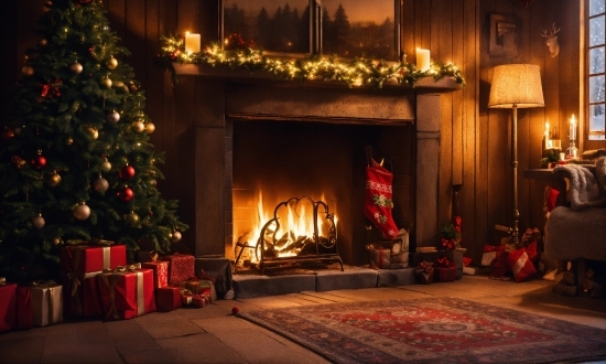 369 Creative Arts, Christmas Tree, Interior Design, Hearth, Living Room, Wood