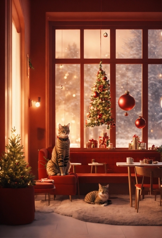 Adobe Illustrator Free Download For Windows 10 64 Bit, Plant, Cat, Christmas Tree, Window, Furniture