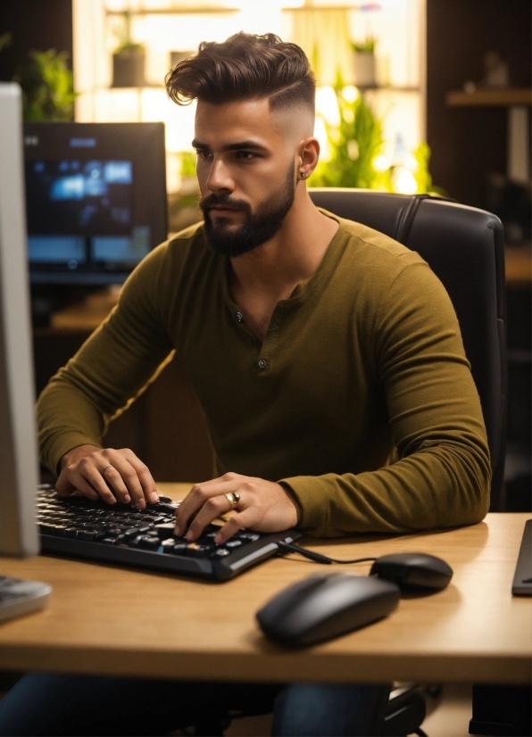 Adobe Stock Graphics, Table, Furniture, Computer, Personal Computer, Plant