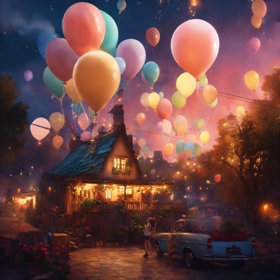 Atmosphere, Building, World, Light, Wheel, Balloon