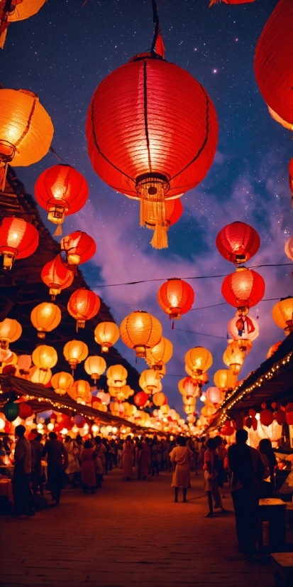 Background Photo Edit Background, Sky, Lantern, Light, Orange, World