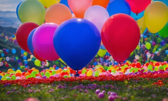 Balloon, Blue, Party Supply, Fun, Leisure, Magenta