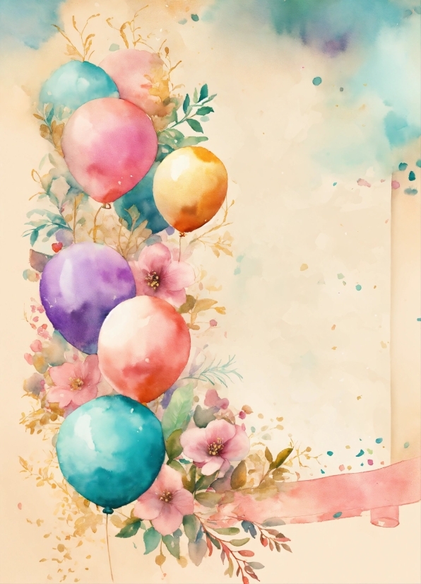Balloon, Creative Arts, Pink, Art, Paint, Ornament