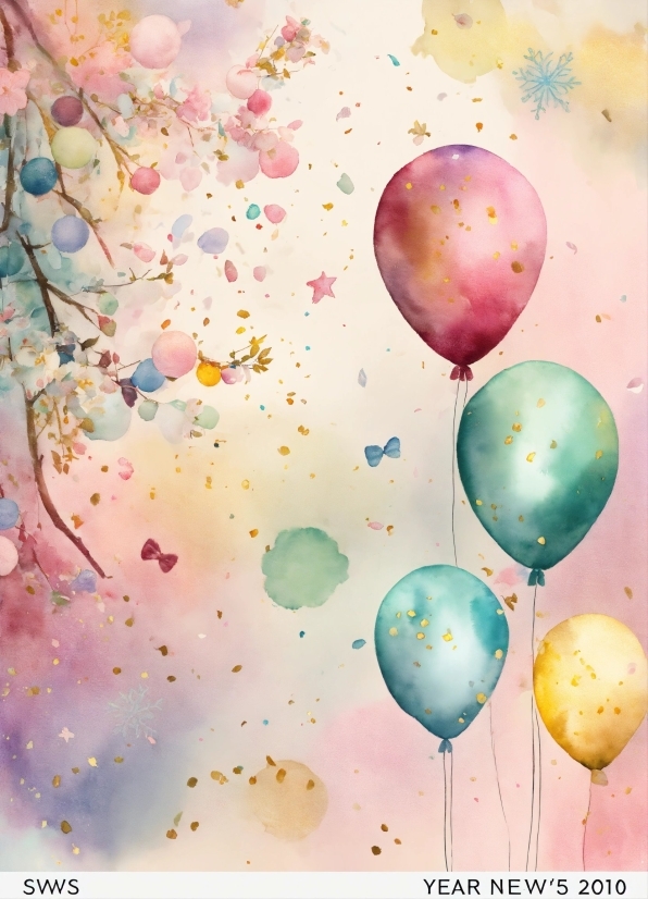 Balloon, Organism, Pink, Line, Art, Font