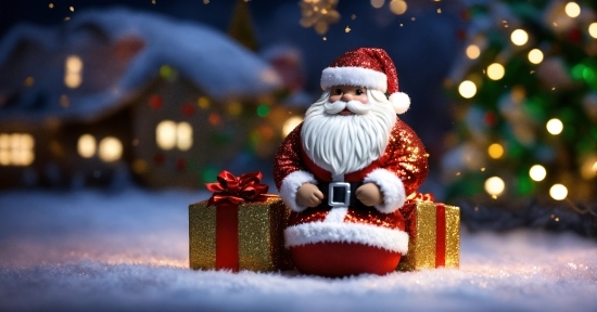 Beard, Santa Claus, Ornament, Christmas Decoration, Toy, Facial Hair