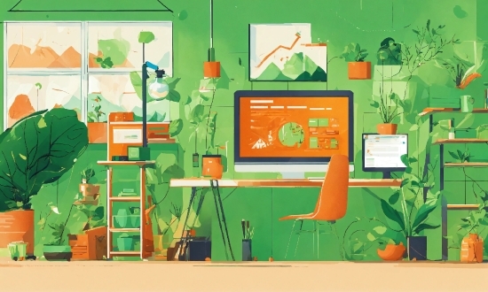 Bike Stock Photo, Green, Plant, Organism, Interior Design, Wall