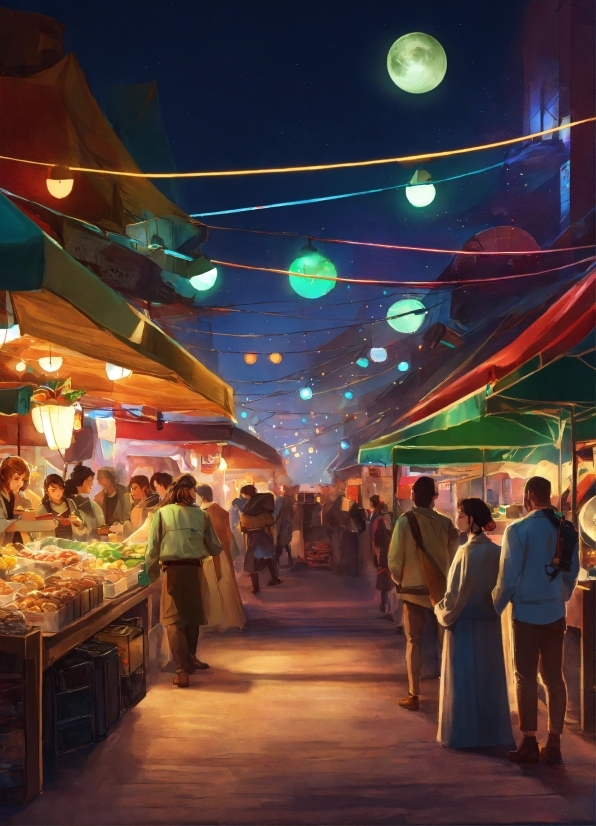 Blender For Motion Design, Public Space, Fun, Market, Entertainment, City