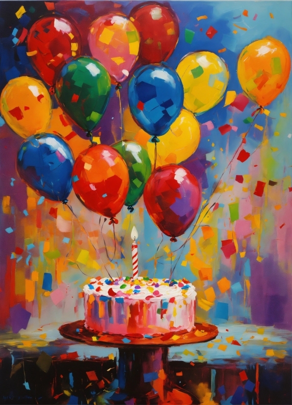 Blue, Balloon, Decoration, Cake, Party Supply, Cake Decorating