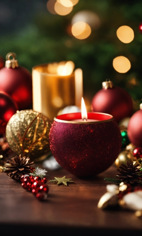 Candle, Christmas Ornament, Christmas Decoration, Decoration, Ornament, Holiday Ornament
