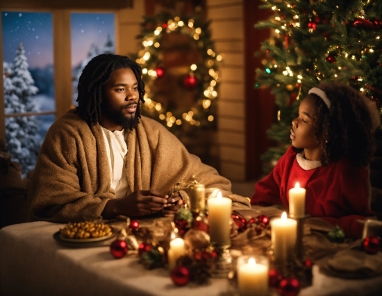 Candle, Light, Temple, Table, Wax, Christmas Tree
