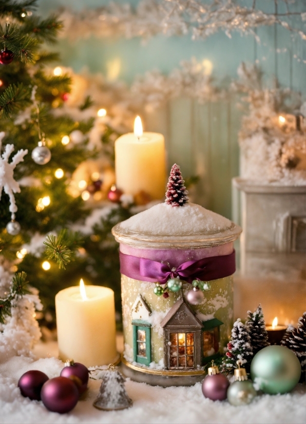 Candle, Photograph, Decoration, Christmas Ornament, Plant, Candle Holder
