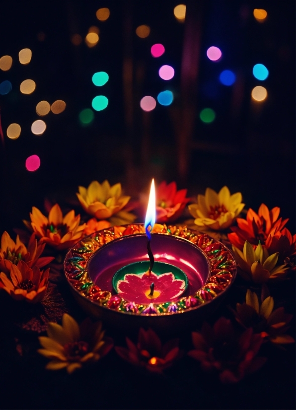 Candle, Plant, Light, Petal, Flower, Lighting