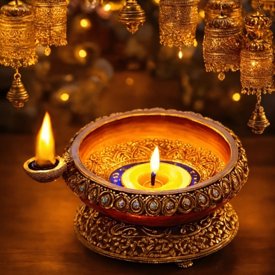 Candle, Wax, Candle Holder, Amber, Lighting, Flame
