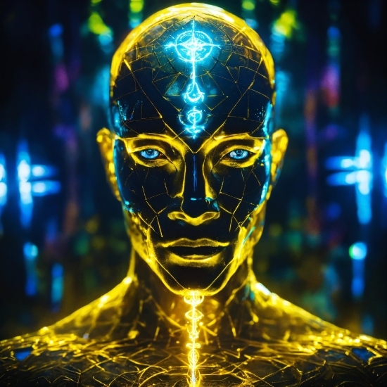 Canva Pexels, Head, Eye, Light, Art, Electric Blue