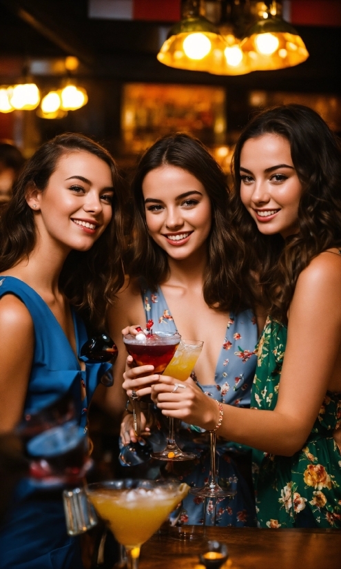 Canvas Frames, Smile, Tableware, Martini Glass, Cocktail, Orange