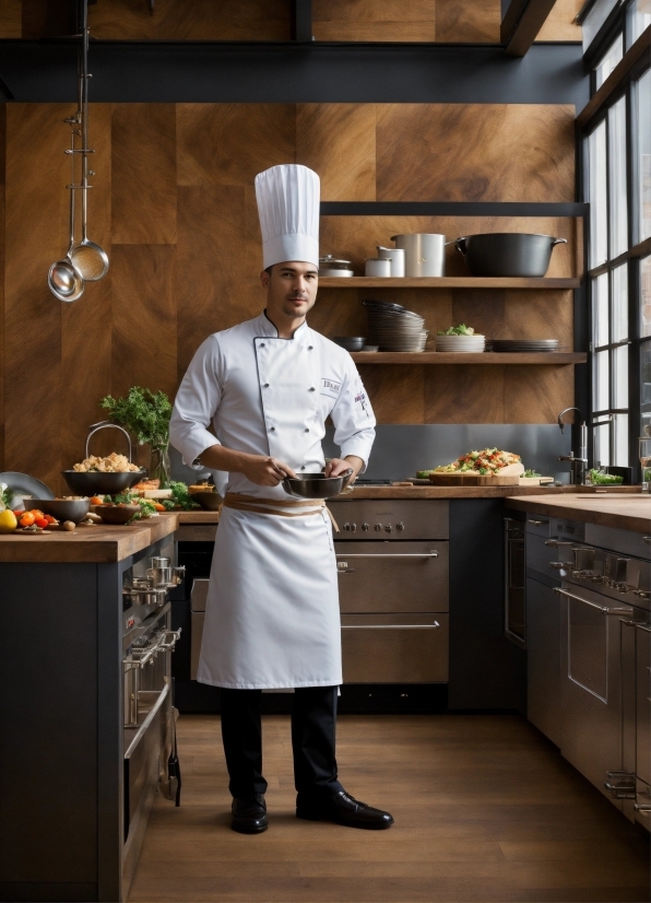 Chefs Uniform, Chef, Chief Cook, Cabinetry, Cooking, Window