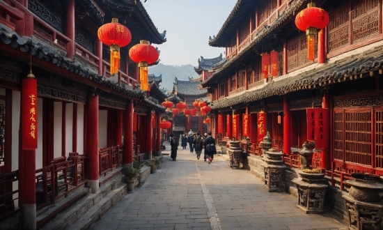 Chinese Architecture, Sky, Temple, Building, Travel, Leisure