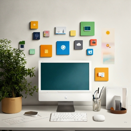 Christmas Background Wallpaper, Computer, Personal Computer, Computer Desk, Property, Table