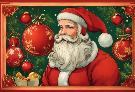Christmas Decoration, Beard, Art, Event, Holiday, Christmas
