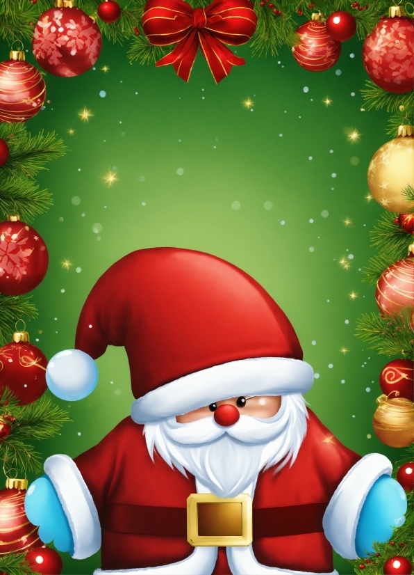 Christmas Ornament, Cartoon, Vertebrate, Green, Holiday Ornament, Lighting