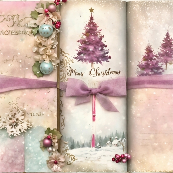 Christmas Ornament, Christmas Tree, Leaf, Purple, Branch, Textile