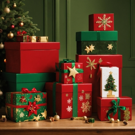 Christmas Ornament, Decoration, Christmas Tree, Green, Light, Interior Design