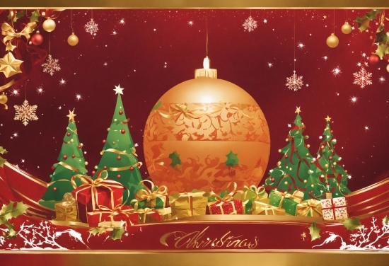 Christmas Ornament, Decoration, World, Gold, Ornament, Christmas Decoration