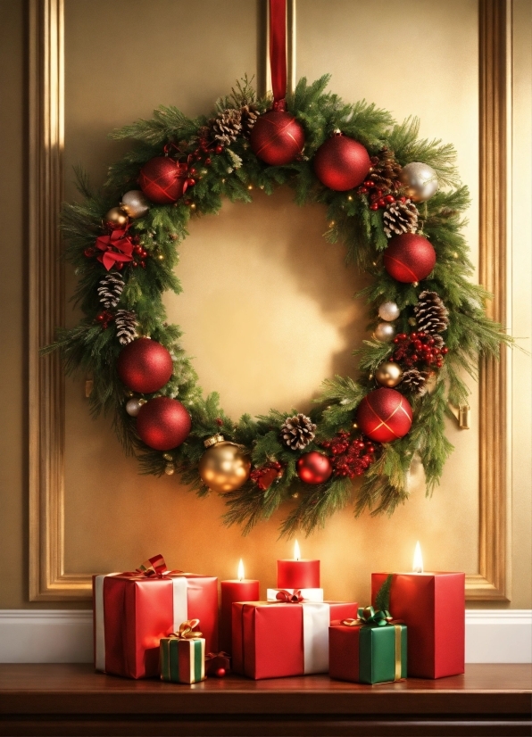 Christmas Ornament, Decoration, Wreath, Branch, Interior Design, Holiday Ornament