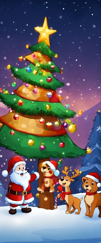 Christmas Ornament, Green, Christmas Tree, Light, Blue, Holiday Ornament