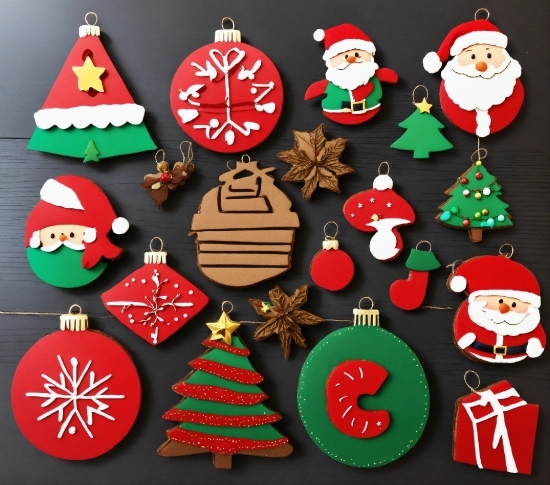 Christmas Ornament, Green, Holiday Ornament, Christmas Decoration, Red, Christmas