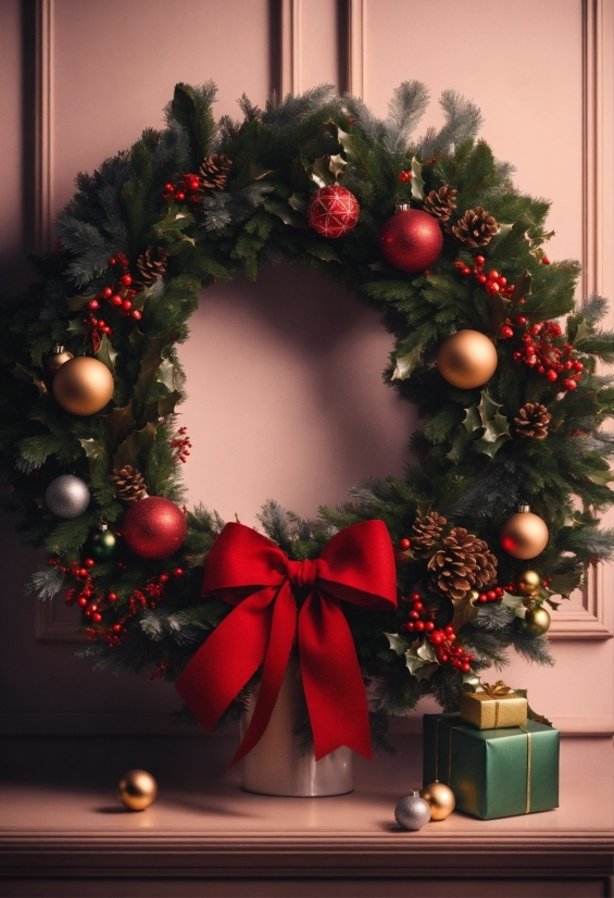 Christmas Ornament, Holiday Ornament, Wreath, Twig, Branch, Decoration