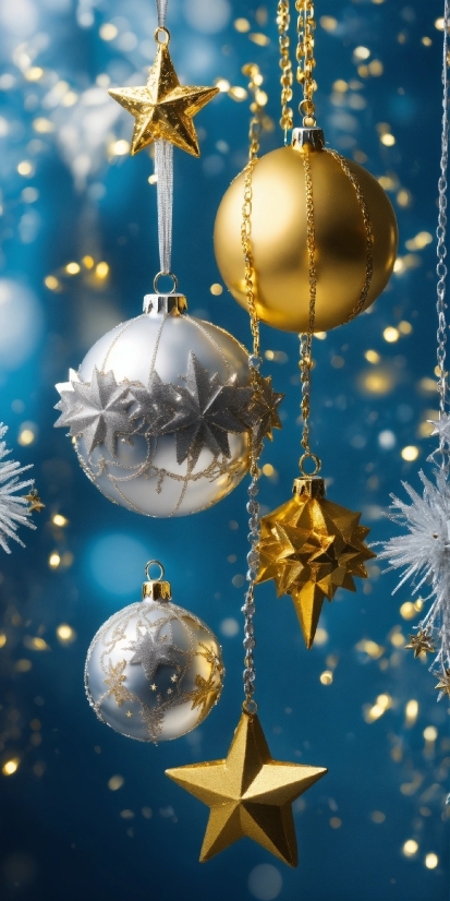 Christmas Ornament, Light, Blue, World, Holiday Ornament, Branch