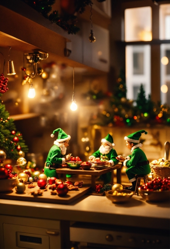 Christmas Ornament, Light, Green, Window, Toy, Ornament