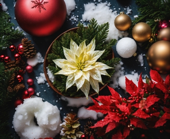 Christmas Ornament, Light, Petal, Branch, Lighting, Holiday Ornament