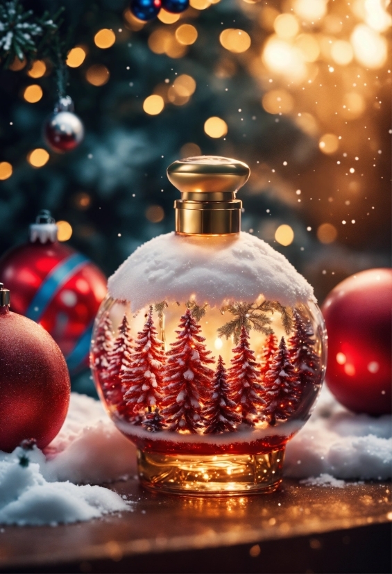 Christmas Ornament, Light, World, Holiday Ornament, Ornament, Liquid