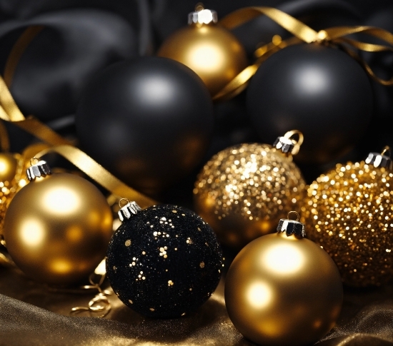 Christmas Ornament, Ornament, Christmas Decoration, Gold, Art, Ball