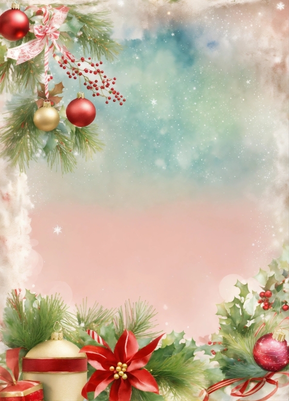 Christmas Ornament, Plant, Flowerpot, Branch, Holiday Ornament, Christmas Decoration