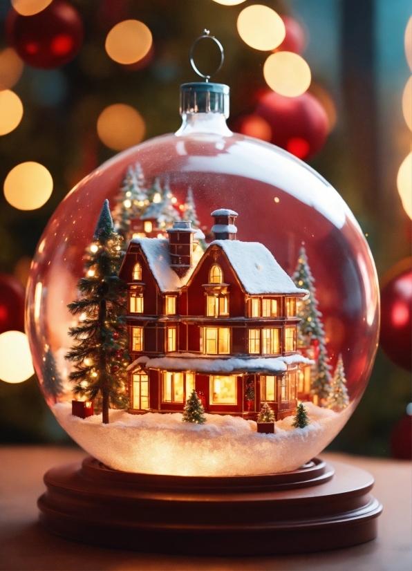 Christmas Ornament, Plant, Light, Building, Lighting, Holiday Ornament