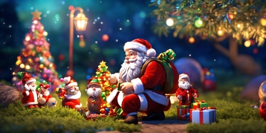 Christmas Ornament, Plant, Toy, Christmas Decoration, Ornament, Santa Claus