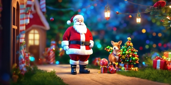 Christmas Ornament, Plant, Toy, Santa Claus, Lawn Ornament, Ornament