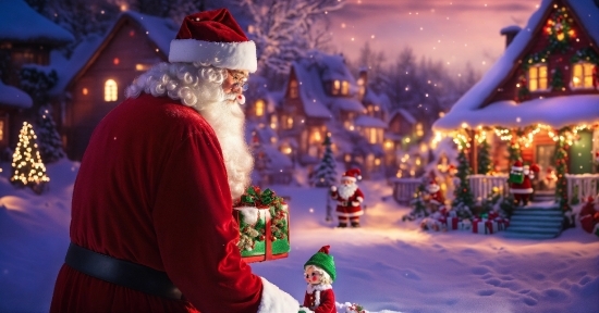 Christmas Ornament, Santa Claus, Snow, Christmas Decoration, Fun, Ornament