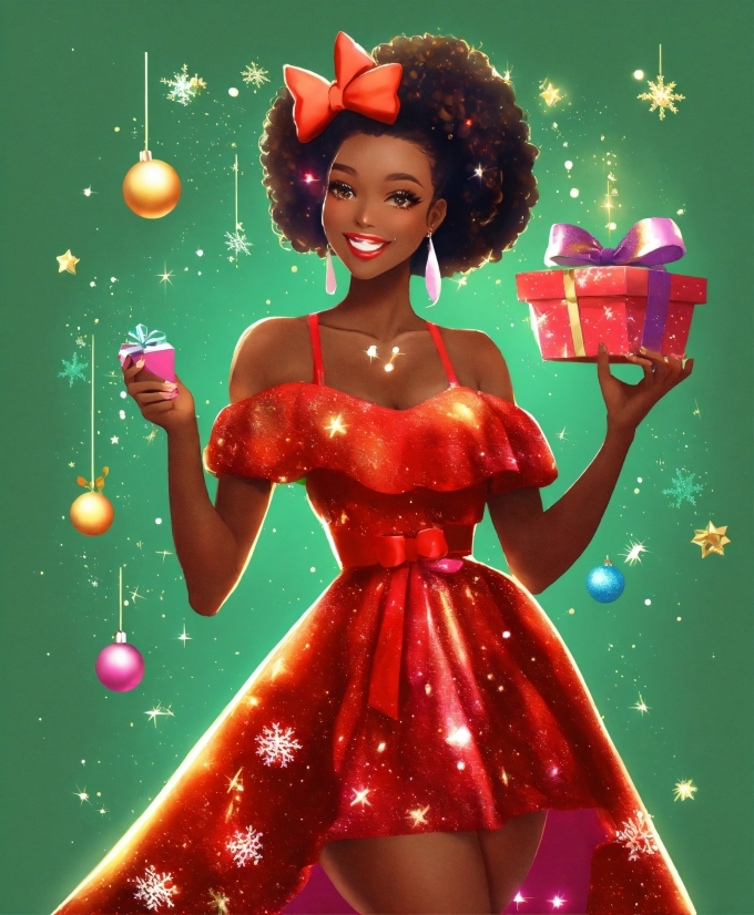 Christmas Ornament, Toy, Dress, Barbie, Pink, Entertainment