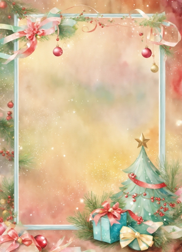 Christmas Ornament, Window, Leaf, Plant, Christmas Tree, Branch