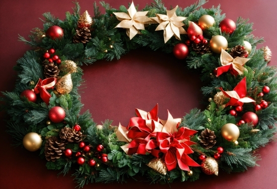 Christmas Ornament, Wreath, Leaf, Flower, Branch, Twig