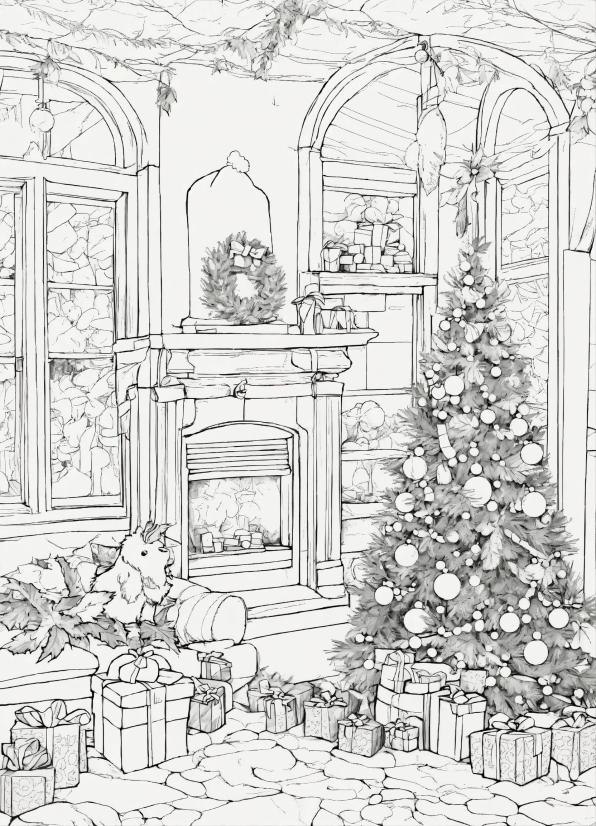 Christmas Tree, Botany, Plant, Building, Art, Ornament