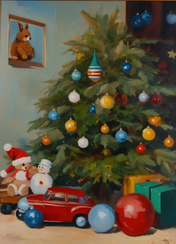 Christmas Tree, Christmas Ornament, Blue, Plant, Holiday Ornament, Tree