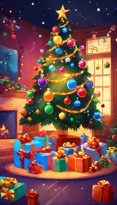 Christmas Tree, Christmas Ornament, Decoration, Holiday Ornament, Interior Design, Architecture